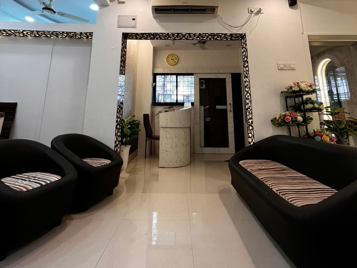 Kara Unisex Salon reception lounge and private consultation area